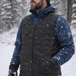 ARRIS Heated Vest UNI SEX Blk Battery Powered Winter Vest